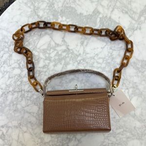 gu_de  Milky Bag.  Three Way Mock Croc Leather Handbag. NWT